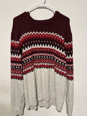 Old Navy Burgundy Knit Sweater